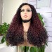 Stema 5x5 Ombre Double Drawn Pissy Curl Transparent Lace Closure Wig